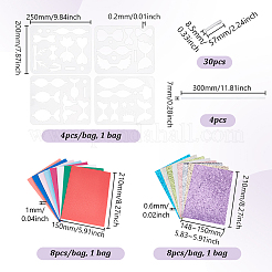 Наборы для самостоятельного изготовления заколок для волос из железной кожи аллигатора&nbsp;DIY-PH0030-75