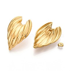 Серьги-гвоздики из нержавеющей стали 304 EJEW-N059-12G