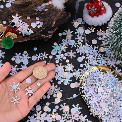 60 г новогодних снежинок из бумажного конфетти&nbsp;DIY-CY0002-42