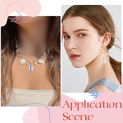 24 шт. подвески из двух цветов: натуральные ракушки каури и стеклянные бусины&nbsp;FIND-SC0019-11