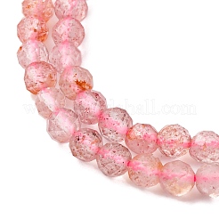 Природного кварца клубники нитей бисера G-C226-B04-4mm