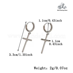 925 серьги-кольца из стерлингового серебра LG2709-2