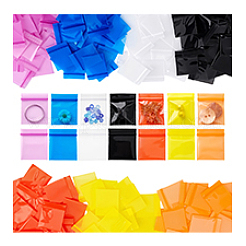 350 шт. 7-цветные полиэтиленовые пластиковые пакеты с застежкой-молнией&nbsp;ABAG-PH0001-66