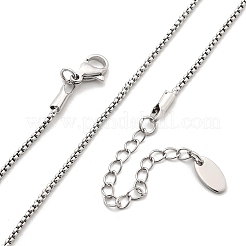 Ожерелья из латунной цепочки-коробки толщиной 1.5 мм KK-K398-29P