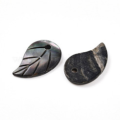 Подвески из натуральной черной ракушки-губы SHEL-N036-20