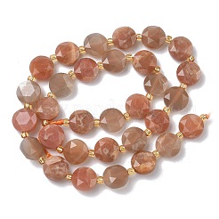 Нити из натуральных бусин из нескольких лунных камней&nbsp;G-C116-A188-01