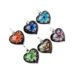 Ручной работы подвески золотые бусины песка LAMP-S059-6-B