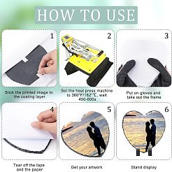 2 комплект сублимационной пустой пластины из натурального сланца DIY-FH0004-71