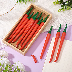 10 шт. пластиковая гелевая ручка в форме перца&nbsp;AJEW-TA0002-42C