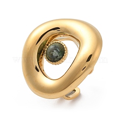 Кольца из натуральной африканской бирюзы (яшмы) STAS-Z112-14G-02