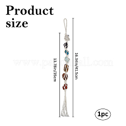 Чакра самородки натуральные драгоценные камни подвески украшения&nbsp;HJEW-WH0036-123