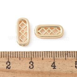 Латунные микропаве прозрачные кубические циркониевые распорки KK-U052-07G