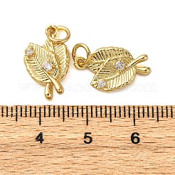 Латунные микропаве прозрачные подвески с фианитом KK-P308-81G