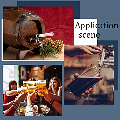 Ручка пивного крана из хромированной латуни&nbsp;FIND-WH0152-141