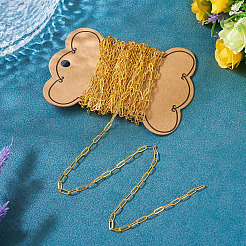 5 м латунные цепочки из скрепок&nbsp;CHC-TA0001-39G