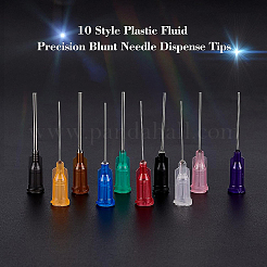 100 шт. 10 пластиковых наконечника для дозирования жидкости с тупыми иглами TOOL-BC0001-25