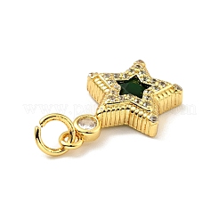 Стойки обшивки латунь микро проложить Циркон подвеску KK-G394-06G