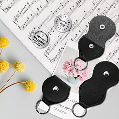2шт 2-х стилевой зажим для гитары из искусственной кожи AJEW-CN0001-21-012
