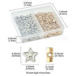 250шт 2 цвета пластиковые бусины ccb CCB-FS0001-10