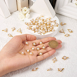 72 шт. 12 стиля подвески/шармы-соединители из искусственного жемчуга из АБС-пластика&nbsp;FIND-TA0003-16