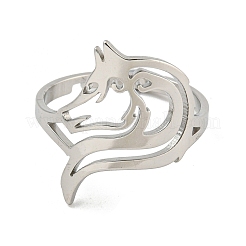 Кольца из нержавеющей стали марки 304&nbsp;RJEW-R142-02P