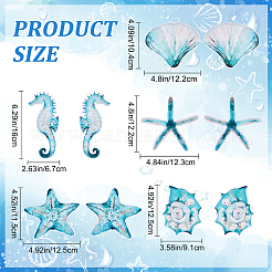 Водонепроницаемые пластиковые наклейки из ПВХ на тему океана DIY-WH0029-65