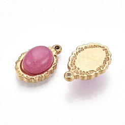 Крашеные натуральный белый нефрит подвески&nbsp;STAS-T064-61B