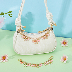 2 шт. цепочки-удлинители для сумок из сплава с бантом&nbsp;HJEW-PH02294