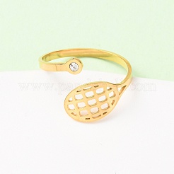 Открытые кольца манжеты из нержавеющей стали 304 RJEW-D337-01D-G