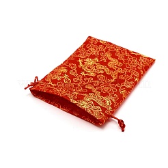 Сумочки для упаковки в ткани ABAG-WH0036-01C