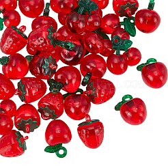 36 шт. 3 стиля акриловых имитационных фруктовых подвесок&nbsp;MACR-UN0001-08