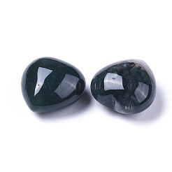 Натуральный моховой агат сердце любовь камень&nbsp;LS-G-F659-B30