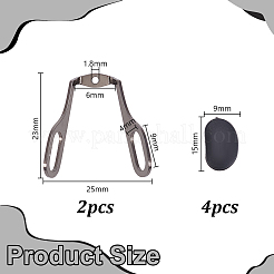 Комплекты для замены носовых упоров солнцезащитных очков&nbsp;DIY-AR0005-02A