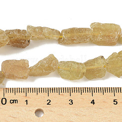 Необработанные грубые натуральные желтые апатитовые бусины нити G-M453-D07
