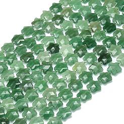 Естественный зеленый авантюрин бисер нитей G-P573-C06-01