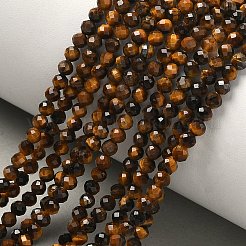 Природных тигровый глаз бисер нитей&nbsp;G-A129-3mm-C02