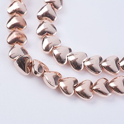 Гальванизировать немагнитных синтетический гематит бисер пряди G-F553-04C-RG