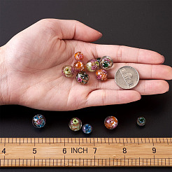 Бусины ручной работы бусины золотого песка LAMP-CD0001-06