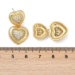 Серьги-гвоздики из циркония EJEW-H154-10A-G