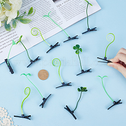 54 шт. 3 заколки для волос из пластиковой кожи аллигатора в виде ростков фасоли&nbsp;PHAR-CP0001-18