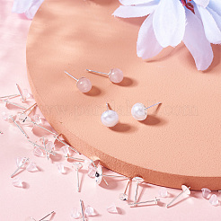 100 шт. 10 стиля латунные серьги-гвоздики фурнитура&nbsp;KK-TA0001-83