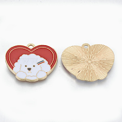 Подвески из эмали и сплава&nbsp;ENAM-T011-04KC-RS