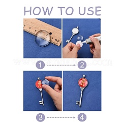 Тибетский сплав стиля Брелок сеттинги кабошон ободок&nbsp;LS-PALLOY-J494-51AS