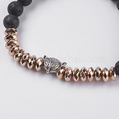 Синтетические браслеты из гематитового растяжения BJEW-I241-21B