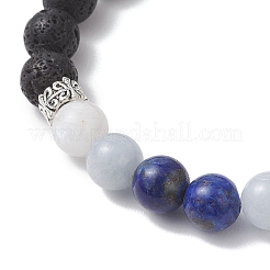 Женские браслеты из бусин натуральной лавы&nbsp;BJEW-JB13083