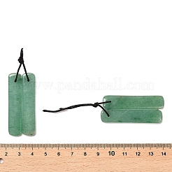 2шт натуральный зеленый авантюрин подвески G-R437-01B-01