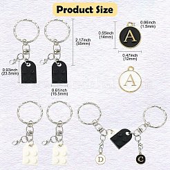 Наборы для изготовления брелока-подвески из смолы и сплава с эмалью и конструкторами в виде алфавита своими руками&nbsp;DIY-CJ0002-80