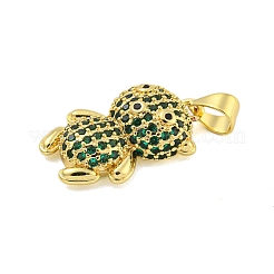 Латунные микро проложить кубического циркония подвески&nbsp;KK-R159-20B-G