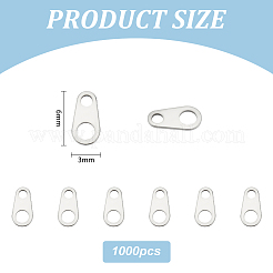 1000 шт. 316 хирургическая нержавеющая сталь цепочка язычков STAS-UN0053-18