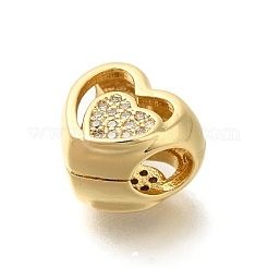 Латунные микро проложить Цирконий Европейский бисером KK-Z086-23G